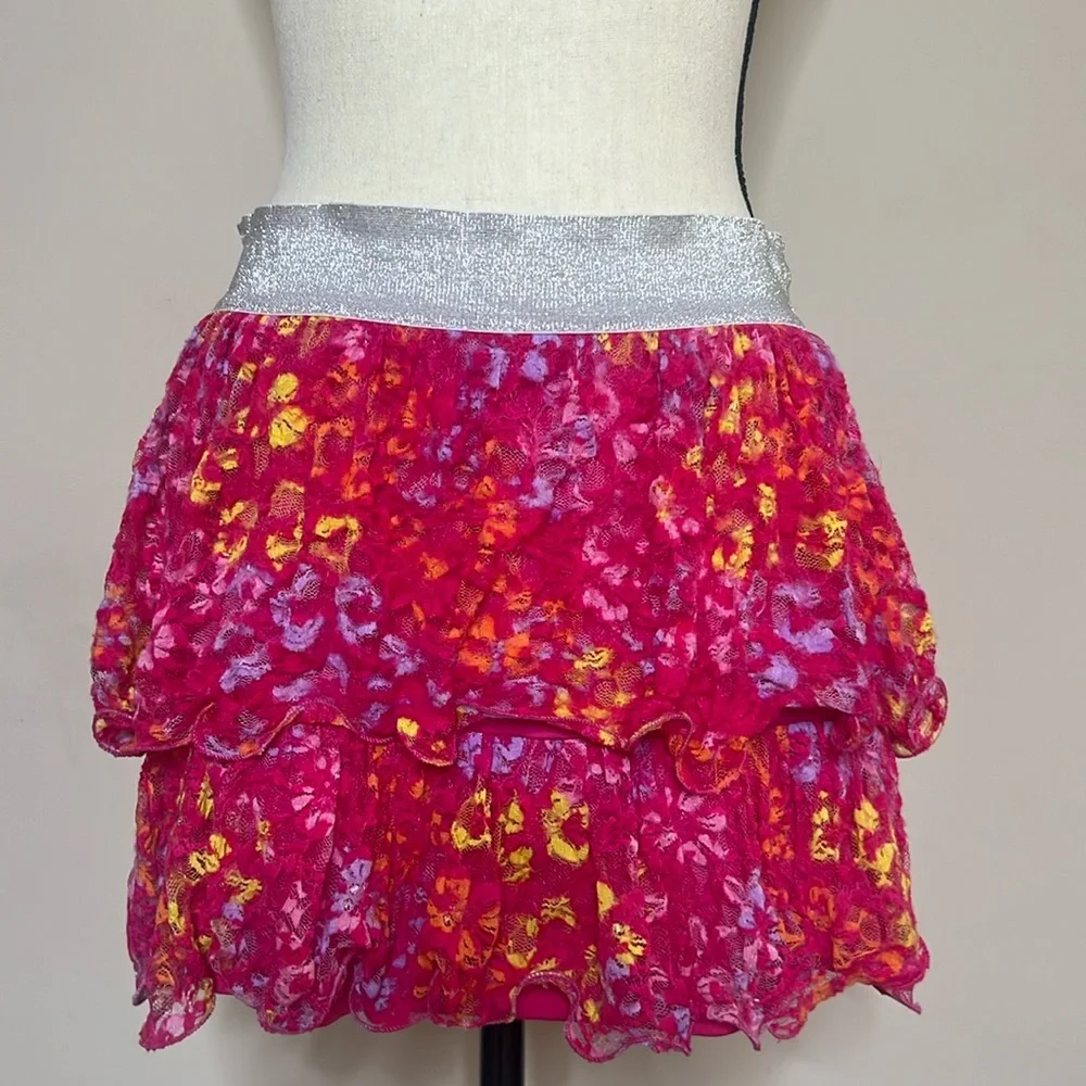 Pink Ruffles Justice Girl Skirt - Picture 1 of 5